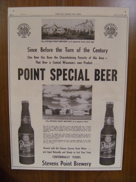 Vintage 1958 Stevens Point Journal advertisement.JPG